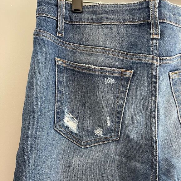 Joe's Jeans Slim Crop Distressed Raw Hem Mid-Rise | SZ 27 - Picture 14 of 16